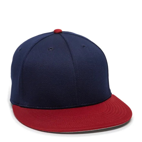Outdoor Cap TGS1930X Pro Mid Crown Flat Bill Cap – Structured Polyester with Bamboo Charcoal, ProFlex Fit & Q3 Wicking Sweatband
