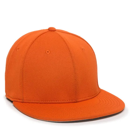 Outdoor Cap TGS1930X Pro Mid Crown Flat Bill Cap – Structured Polyester with Bamboo Charcoal, ProFlex Fit & Q3 Wicking Sweatband