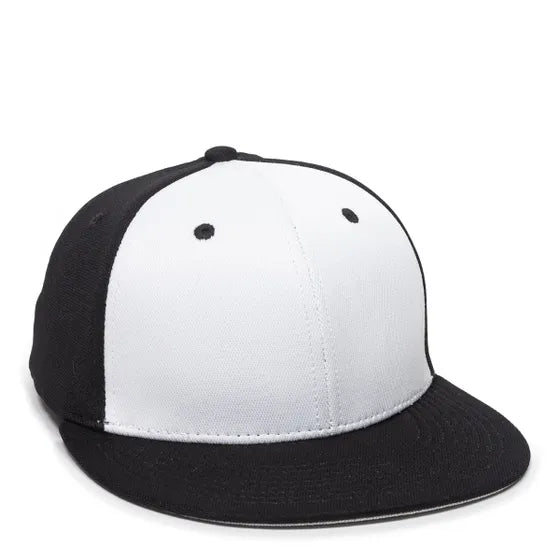 Outdoor Cap TGS1930X Pro Mid Crown Flat Bill Cap – Structured Polyester with Bamboo Charcoal, ProFlex Fit & Q3 Wicking Sweatband