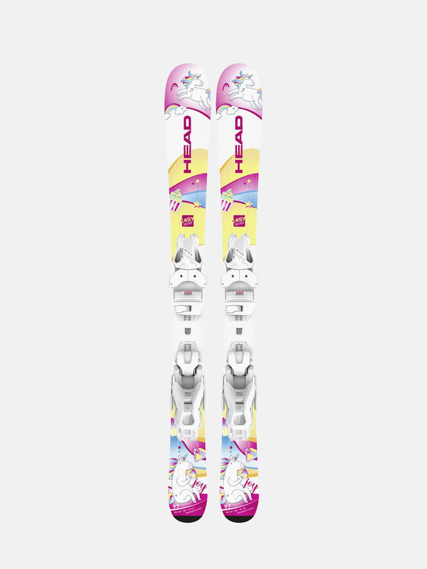 Head Unicorn Junior Skis with Easy JRS 4.5 GW Bindings – Kids’ Beginner