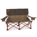 Kelty Low Loveseat 2 Person Foldable Camping Chair w/ Insulated Drink Holders