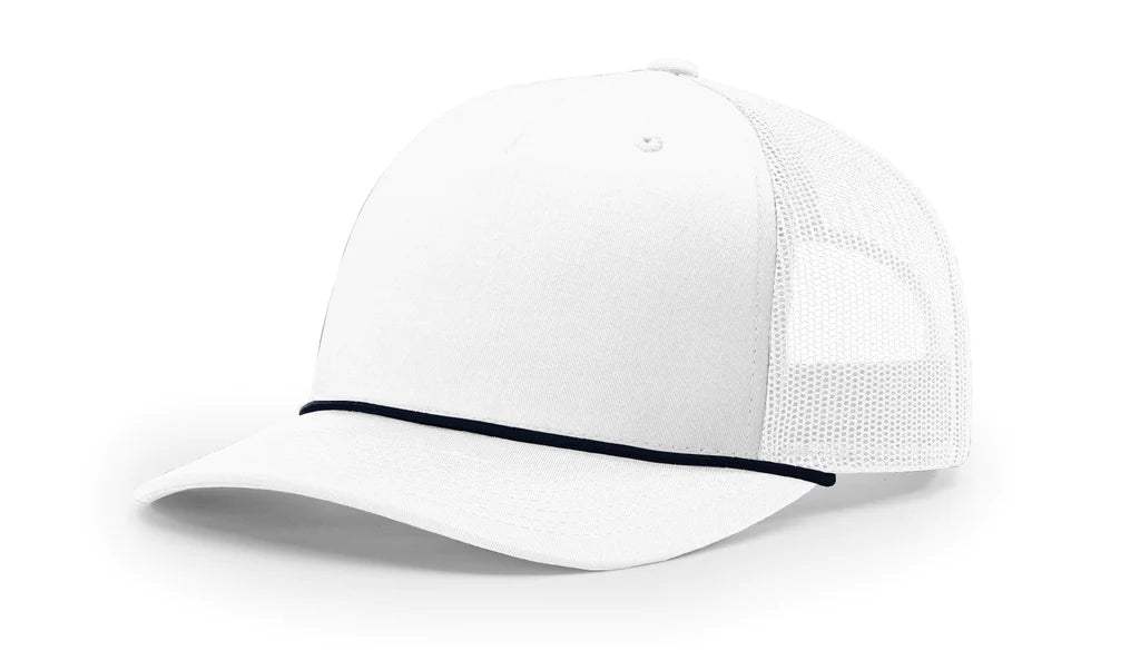 Richardson 112FPR Five-Panel Rope Trucker Hat – Structured Mesh-Back Snapback Cap