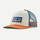 Patagonia P-6 Logo LoPro Trucker Hat – White with Redtail Rust - WHITE/REDTAIL RUST