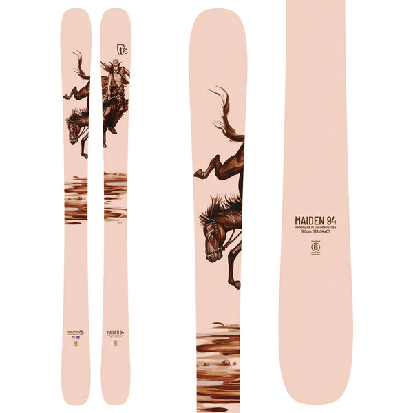 Icelantic Maiden 94 Skis - Women's 2025 |Nimble Frontside Ski with Quick Edge Control and Lightweight Power