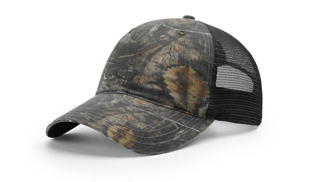 Richardson 111P Snapback Hat Garment Washed Printed Trucker Cap