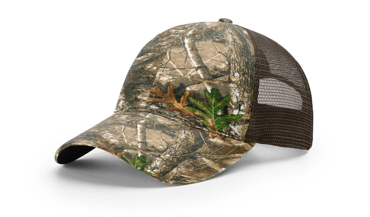 Richardson 111P Snapback Hat Garment Washed Printed Trucker Cap