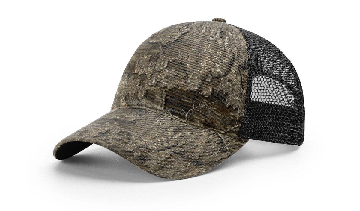 Richardson 111P Snapback Hat Garment Washed Printed Trucker Cap
