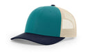 Richardson 115 Trucker Hat Low Profile Snapback 6 Panel Hat Trucker Cap MD/LG
