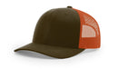 Richardson 115 Trucker Hat Low Profile Snapback 6 Panel Hat Trucker Cap MD/LG