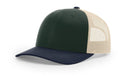 Richardson 115 Trucker Hat Low Profile Snapback 6 Panel Hat Trucker Cap MD/LG