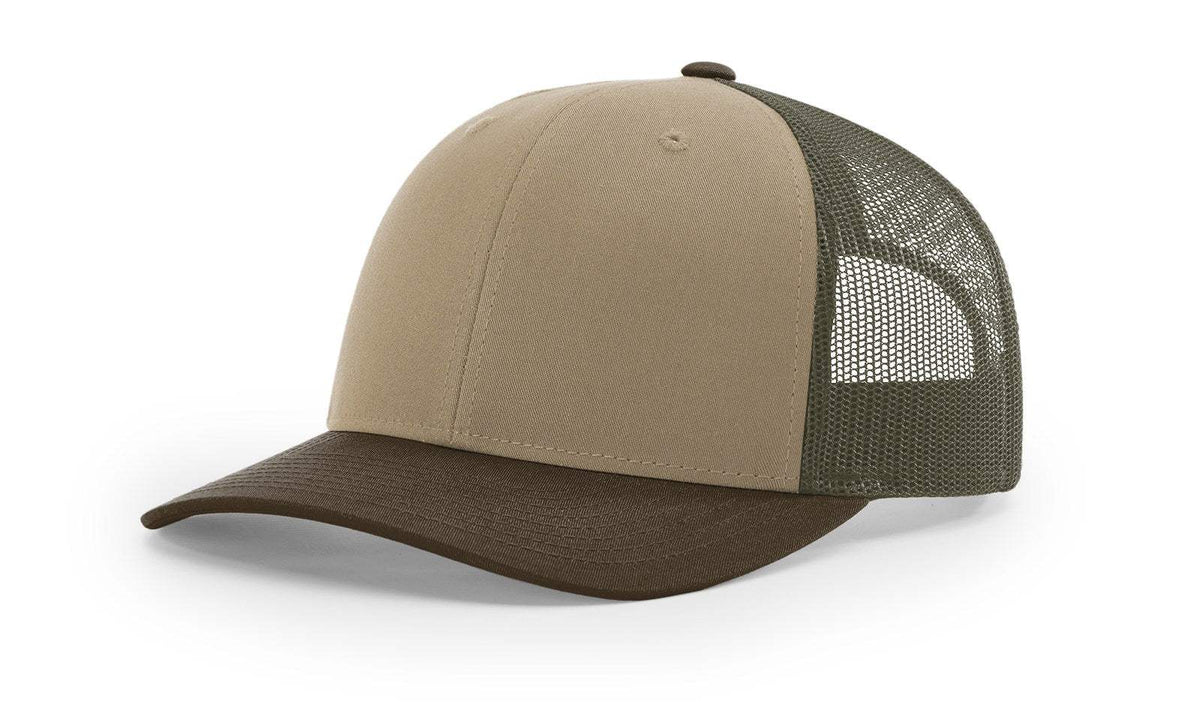 Richardson 115 Trucker Hat Low Profile Snapback 6 Panel Hat Trucker Cap MD/LG