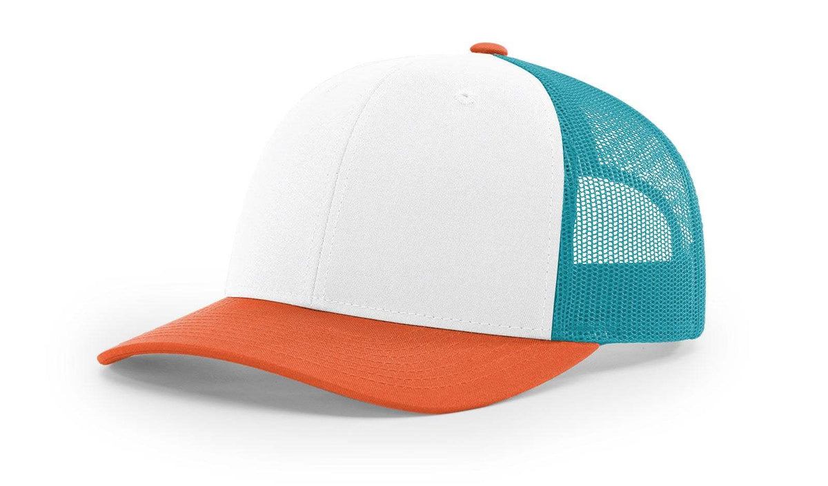 Richardson 115 Trucker Hat Low Profile Snapback 6 Panel Hat Trucker Cap MD/LG
