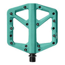 USED Crankbrothers Stamp 1 Flat BMX/MTB Bike Pedal Adjustable Grip Small - Turquoise