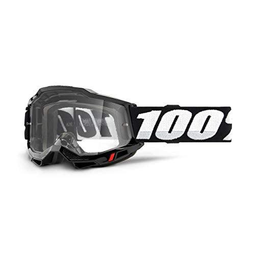 Used 100% Accuri 2 Mountain Bike & Motocross Goggles - MX and MTB Racing Protective Eyewear (Black - Clear Lens) - 100% - Ridge & River