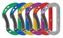 Petzl SPIRIT: 6 PACK Lightweight, versatile carabiner for sport climbing (pack of 6), bent
