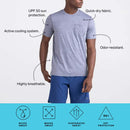 SAXX Droptemp Men's All Day Cooling Short Sleeve Pocket Tee UPF 50 Sun Shirt - Saxx - Ridge & River