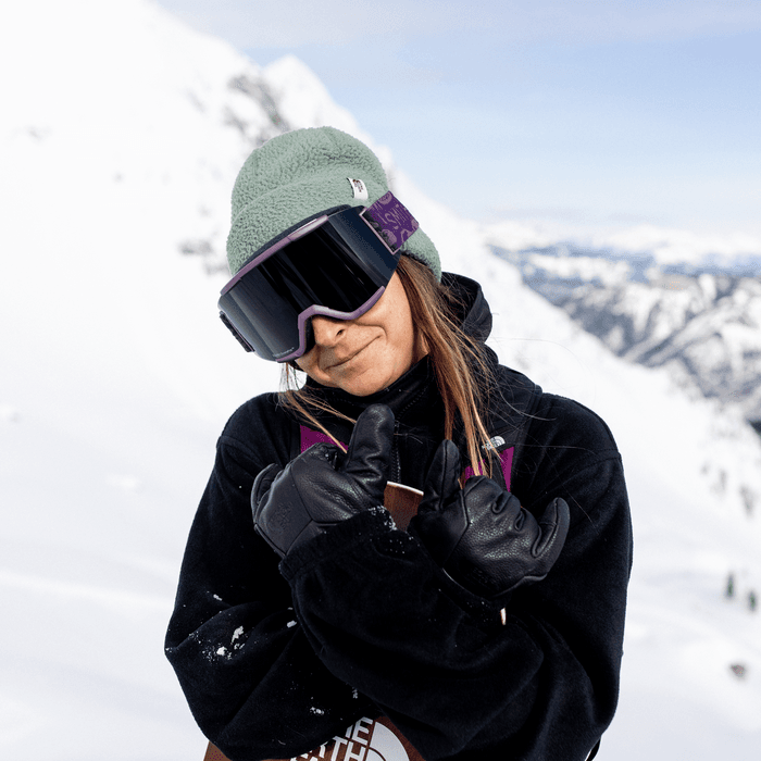 USED Smith Squad ChromaPop Snow Goggles in Lilac Chromapop Sun Black Ridge River