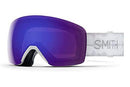 Smith Skyline Snow Goggle - White Shibori Dye | ChromaPop Everyday Violet Mirror - Smith - Ridge & River