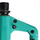 USED Crankbrothers Stamp 1 Flat BMX/MTB Bike Pedal Adjustable Grip Small - Turquoise