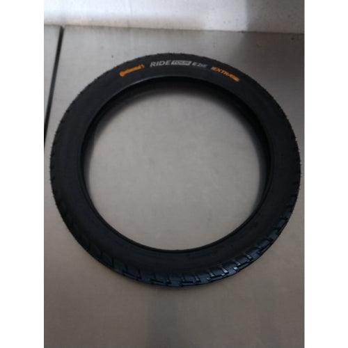 Used Continental Ride Tour City/Trekking Bicycle Tire, 16X1.75 Bead Tire Optimized Rubber A 3-Layered Casing - Highway Two - Ridge & River