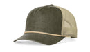 Richardson 939 Bachelor 5-Panel Corduroy Rope Adjustable Snapback Closure Hat - Richardson - Ridge & River