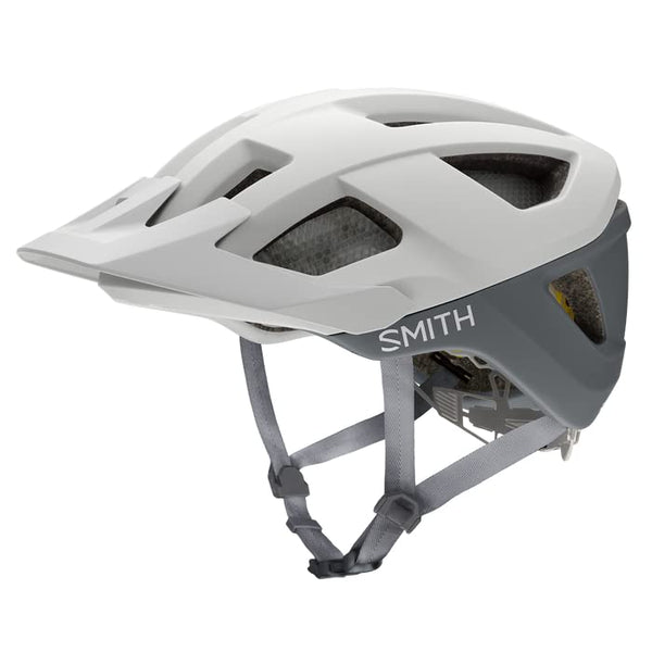 USED Smith Session MTB Cycling Helmet Adjustable Visor Matte White/Cement, Medium