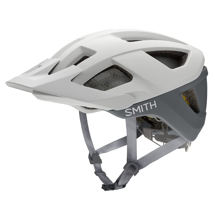 USED Smith Session MTB Cycling Helmet Adjustable Visor Matte White/Cement, Medium
