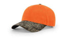Richardson 112P Camo Trucker Hat Snapback Caps Camo Blaze Orange Realtree Mossy Oak Hats - Richardson - Ridge & River