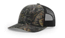Richardson 112P Camo Trucker Hat Snapback Caps Camo Blaze Orange Realtree Mossy Oak Hats - Richardson - Ridge & River