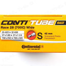 USED Continental Tube 700 x 25-32 - PV 42mm - 100g 2CT W/ Black Sticker