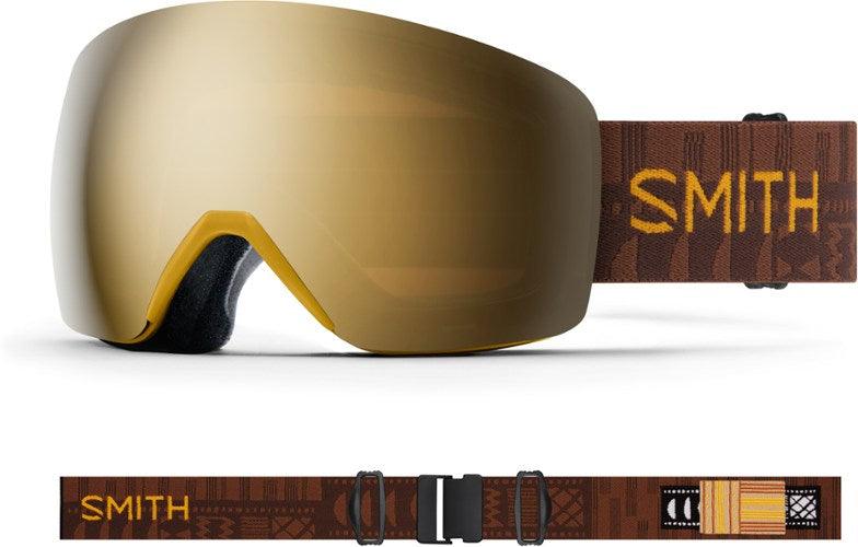 Used Smith Skyline Snow Goggle (Amber Textile/Chromapop Sun Black Gold  Mirror)