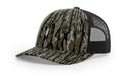 Richardson 112P Camo Trucker Hat Snapback Caps Camo Blaze Orange Realtree Mossy Oak Hats - Richardson - Ridge & River