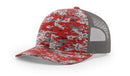 Richardson 112P Camo Trucker Hat Snapback Caps Camo Blaze Orange Realtree Mossy Oak Hats - Richardson - Ridge & River