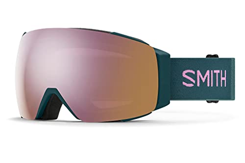 USED Smith I/O MAG Snow Goggle - Everglade | ChromaPop Everyday Rose Gold Mirror + Extra Lens