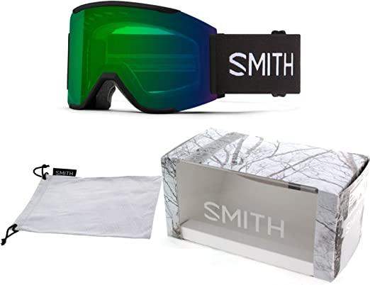 SMITH Squad Snow Goggles Brown Terra Slash, ChromaPop Sun Black Gold Mirror  Lens