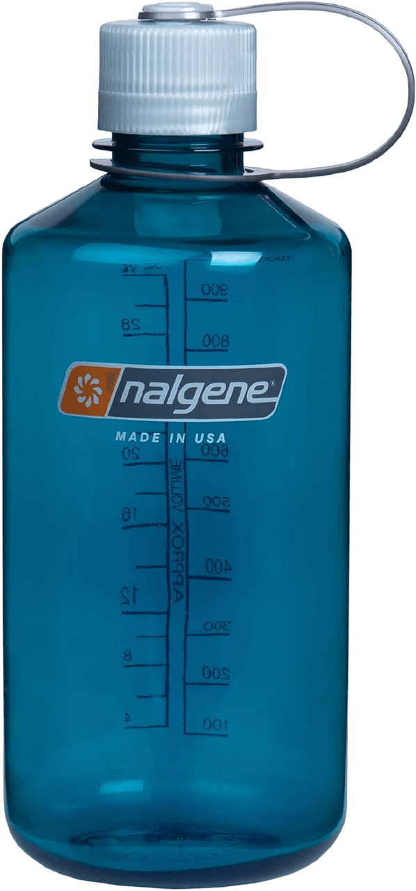 Nalgene Narrow Mouth 32oz Tritan Plastic Water Bottle, 32 Ounce