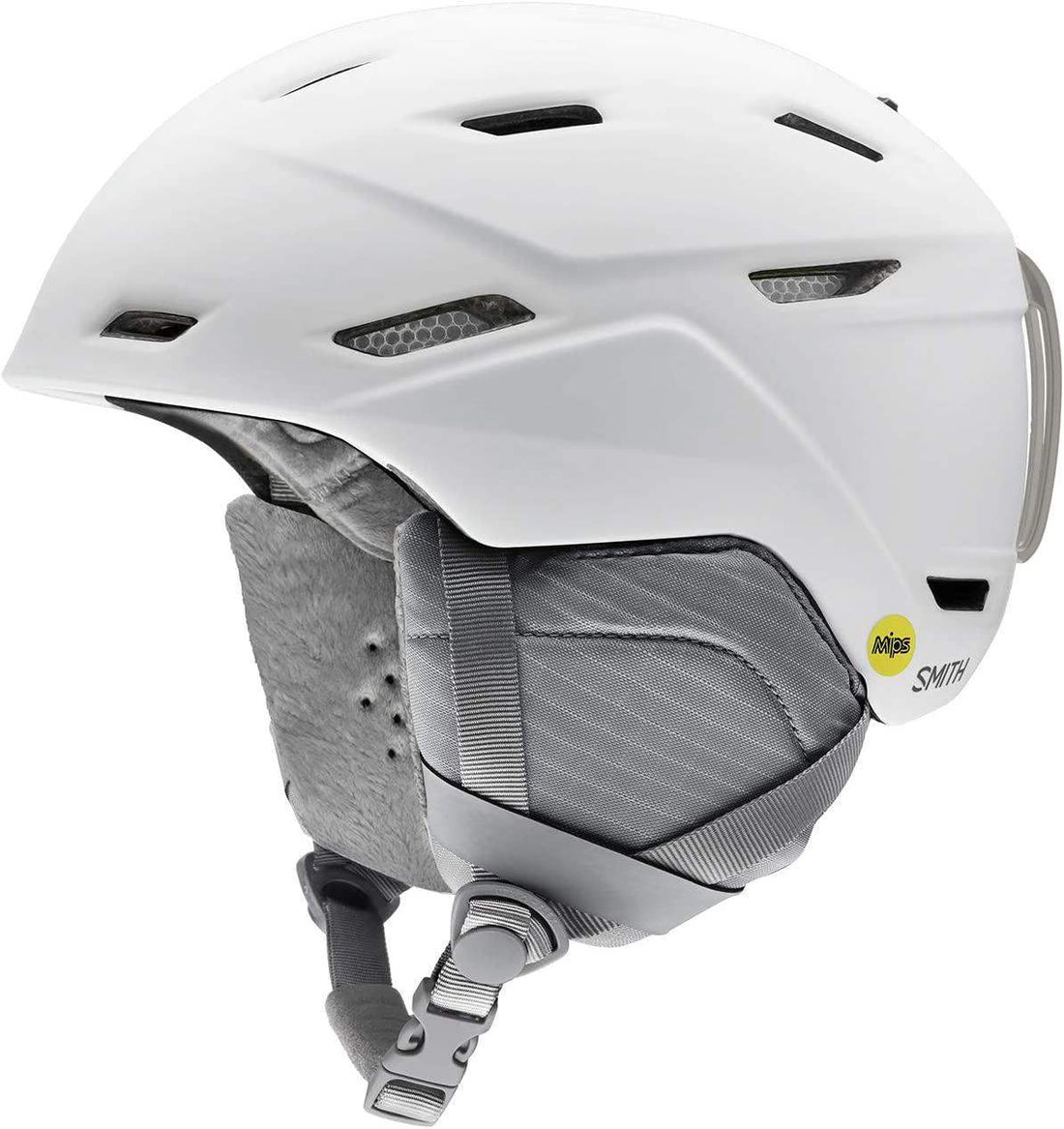 ski helmets marker vs smith women's Smith Mirage MIPS Helmet (Matte WHITE/S)