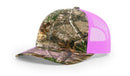 Richardson 112P Camo Trucker Hat Snapback Caps Camo Blaze Orange Realtree Mossy Oak Hats - Richardson - Ridge & River