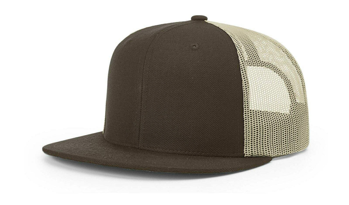 Richardson 511 Flatbill Hat Wool Blend Hi-Pro Trucker Adjustable Snapback - OSFM - Richardson - Ridge & River