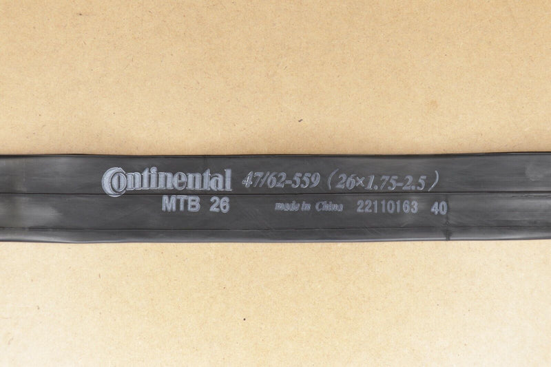 USED Continental 26" x 1.75-2.5 Mountain Bike Inner Tube - Schrader 40mm Valve, Black