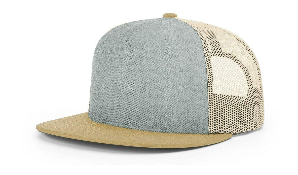 Richardson 511 Flatbill Hat Wool Blend Hi-Pro Trucker Adjustable Snapback - OSFM - Richardson - Ridge & River