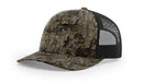 Richardson 112P Camo Trucker Hat Snapback Caps Camo Blaze Orange Realtree Mossy Oak Hats - Richardson - Ridge & River
