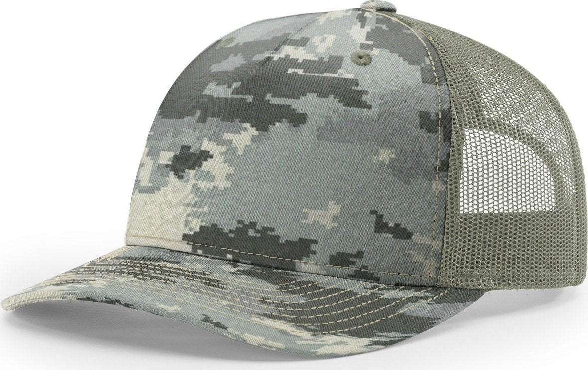 Richardson 112PFP Duck Camo Bottomland Camo Hat Five Panel Hat Trucker Cap