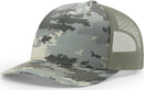 Richardson 112PFP Duck Camo Bottomland Camo Hat Five Panel Hat Trucker