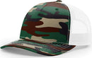 Richardson 112PFP Duck Camo Bottomland Camo Hat Five Panel Hat Trucker Cap