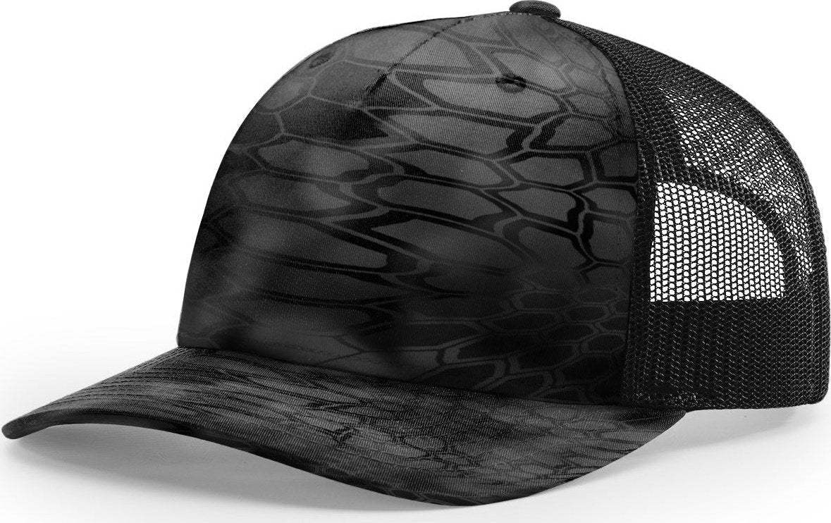 Richardson 112PFP Duck Camo Bottomland Camo Hat Five Panel Hat Trucker Cap