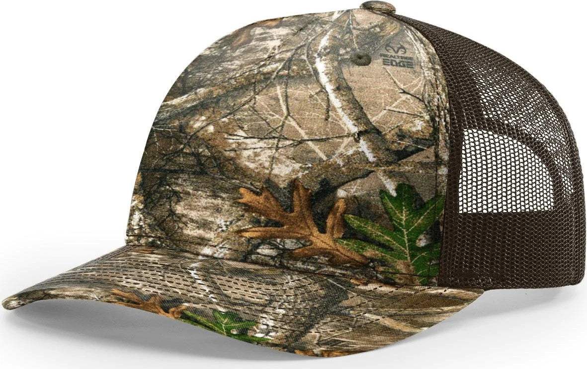 Richardson 112PFP Duck Camo Bottomland Camo Hat Five Panel Hat Trucker Cap