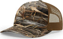 Richardson 112PFP Duck Camo Bottomland Camo Hat Five Panel Hat Trucker Cap