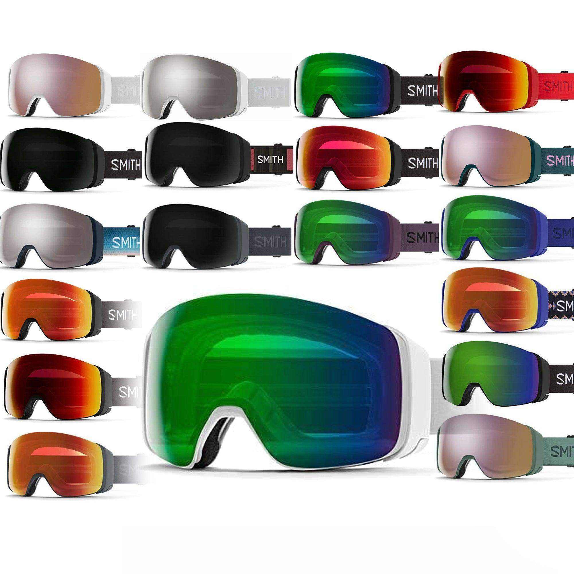 Smith 4D Mag Ski Goggle Snow Goggles Chromapop Lenses + Extra Nighttime