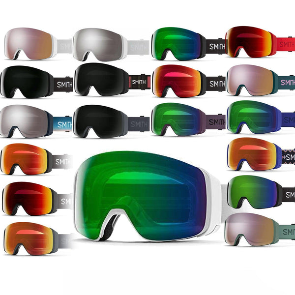 Smith 4D Mag Ski Goggle Snow Goggles Chromapop Lenses + Extra Nighttime Lens